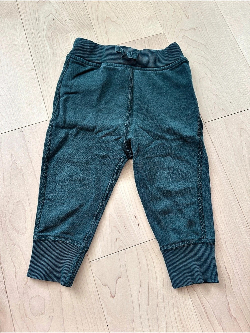 Hanna Andersson Baby 80 (18-24) Blue/Green Jogger Pants
